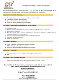 liste-financement-expatries liste-documents-financement-non-resident